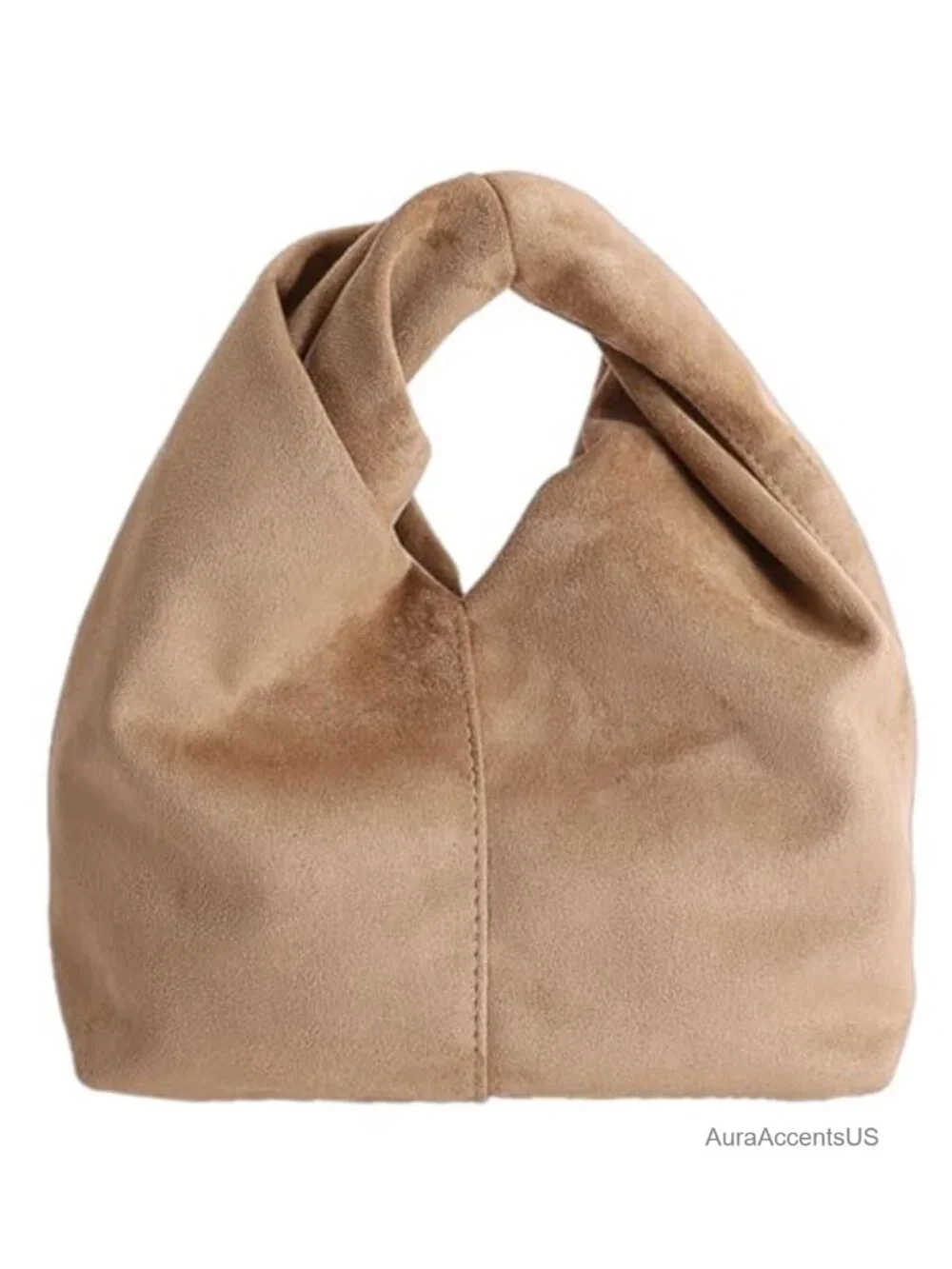 Suede Slouchy Crescent Hobo Bag Shoulder Purse Women
